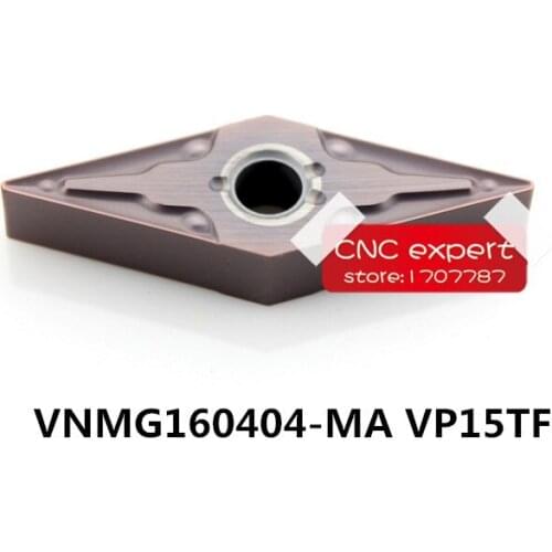 Free Shipping 10PCS CNC cutting blade VNMG160404/VNMG160408-MA VP15TF Turning blade,Suitable for MVJNR/MVQNR series Lathe tool