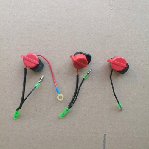 Free Shipping ON OFF switch Single Wire gasoline engine 168F 170F GX160 GX200 5.5hp 6.5hp 8.0hp recoil starting handle starter