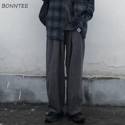 Pants Women Cargo Trouser High Waist All-match Ladies Trendy Korean Loose Autumn Harajuku Gray Teens Full Length Pure Streetwear