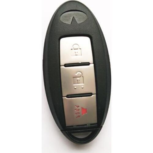Keyless Entry 3 Buttons Smart Remote Control Key Shell Case For Infiniti G37 G25 EX25 FX35 FX37 M25 Fob Key Cover (Old Models)