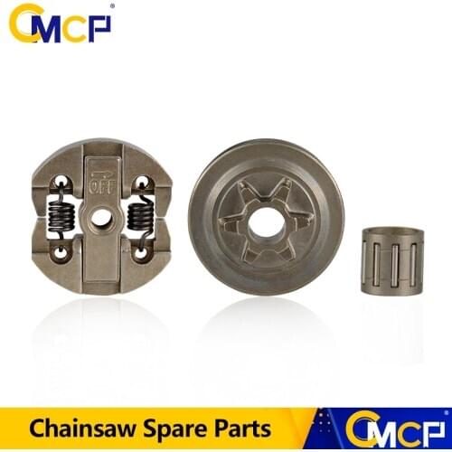 CMCP Clutch Drum & Clutch Cover & Needle Bearing Fit For Chinese Chainsaw 2500 25cc Chainsaw Spare Parts