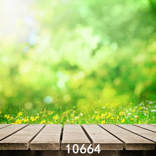 Wood Background Vinyl Photography Backdrops Bokeh Green Screen Computer Printed Backdrop for Photo Studio Baby Newborn Children