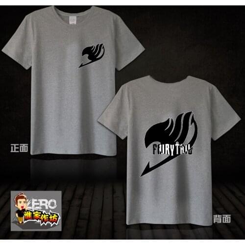 Tops Anime FAIRY TAIL Cosplay T-shirt Summer Short Sleeve Cute Casual Fashion MEN&WOMEN T-shirt Free Shipping
