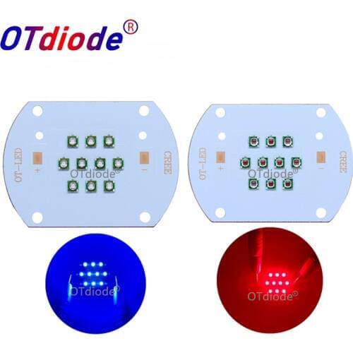 Hydroponice CREE 30W COB led grow light chip XPE Royal Blue 450nm Deep Red 660nm for Indoor Plant Seedling Grow and Flower