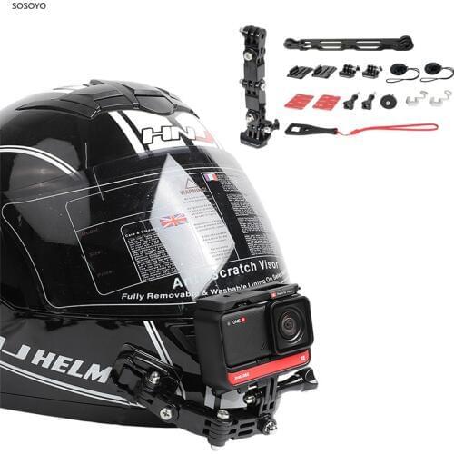 15 in 1 Kit Motorcycle Helmet chin Bracket Bicycle Riding Mounting Stand Set For Insta360 One R One X Action Camera Accessories