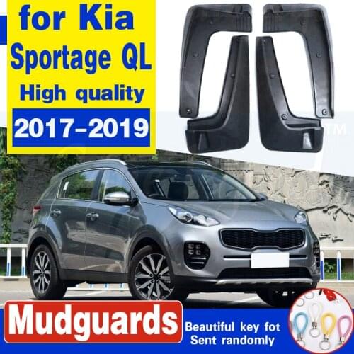 Set Molded Car Mud Flaps For Kia Sportage QL 2017 2018 2019 Mudflaps Splash Guards Mud Flap Mudguards Fender Front Rear Styling
