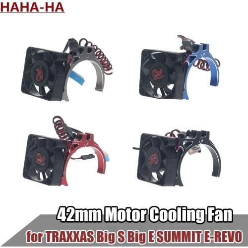 RC Car 42mm Motor Temperature Control Cooling Fan With The Sensor for 1/8 1/10 Crawler TRX4 SCX10 D90 SUMMIT E-REVO 4268 1512