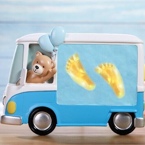 Babys hand and foot inkpad newborn babys footprints permanent 100 day anniversary souvenir creative full moon gift