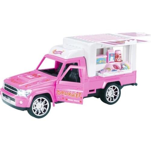 Electric Light Music Remote Control Dessert Car Four Road Spread Car Children Play Simulation Ice Cream Car Toys