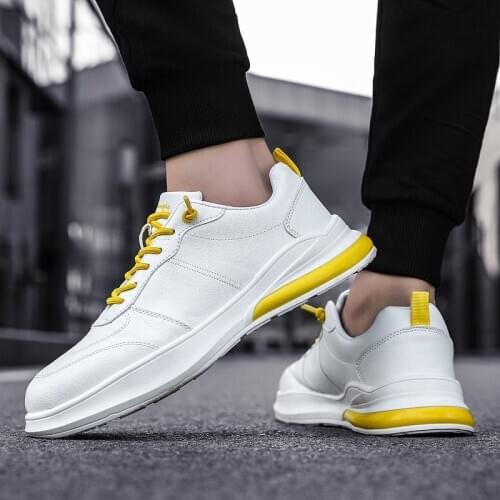 Fashion summer leisure sports 2020 man men leather para shoes zapatos slip white hombre s mens trainers on casuales for sapatos
