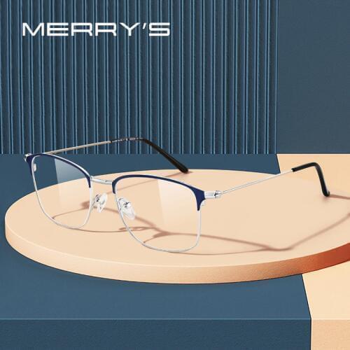 MERRYS DESIGN Alloy Glasses Frame Women Ultralight Men Vintage Oval Prescription Eyeglasses Retro Optical Frame S2173