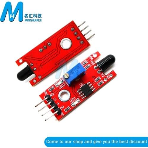 New KY 026 KY-026 Flame Sensor Module IR Sensor Detector For Temperature Detecting Suitable For Arduino37