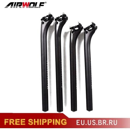 Carbon bike parts carbon bicycle seatpost MTB road mountain bike carbon seatpost 27.2/31.6*350/400mm reggisella in carbonio 27.2
