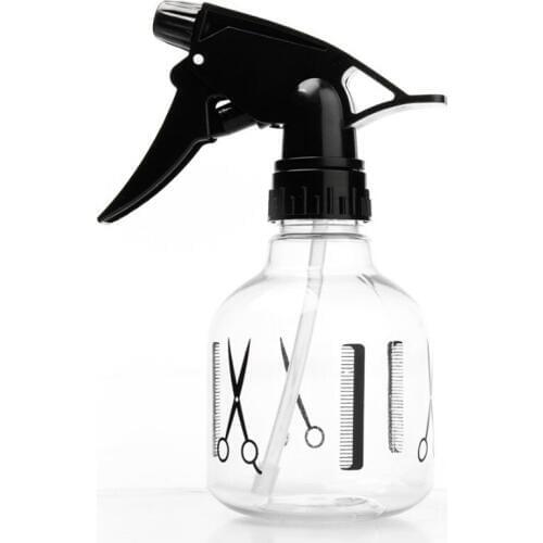 8oz 250ml Clear Plastic Spray Bottle with Trigger Spray Mist Sprayer Hair Salon Supplies 10pcs/lot P122