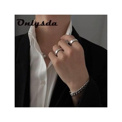 Dropshipping Freeshipping Fashion Charm Jewelry Simple Ring Men Stainless Steel Lukcy Anel For Women Couple&Wedding Jewelry