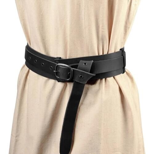Medieval Adventurer Belt Harness Gothic Steampunk Leather Sash Knot Girdle Waist Accessory Double Strap Waistband For Men Women