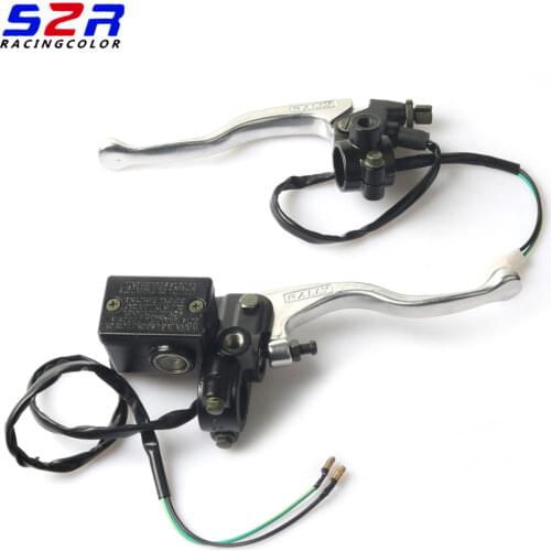 S2R Motorcycle Left Right Holder Lever Assy for YAMAHA DT125 DT 125 175 Front Master Cylinder Clutch Brake Handle Pump