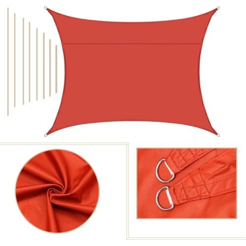 Garden Outdoor Awnings Gazebos Pergola Sun Shade Tent Shading Shade Cover Canopy Polyester Replacement Cover Without Frame