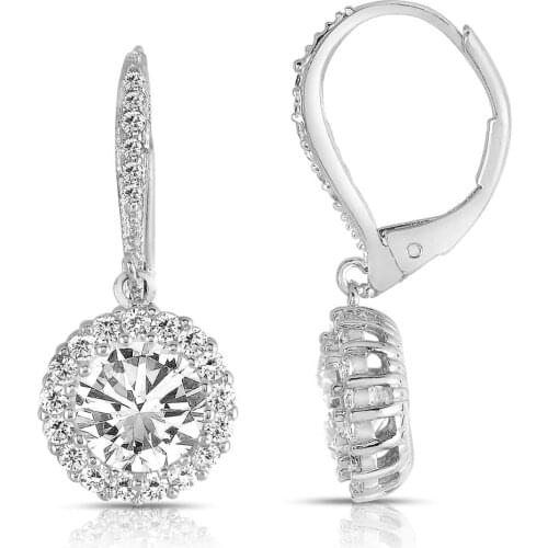 Luxury Female Crystal Zircon Stone Earrings Fashion Jewelry Vintage Pendant Earrings For Women Accessories Party Girl Gift