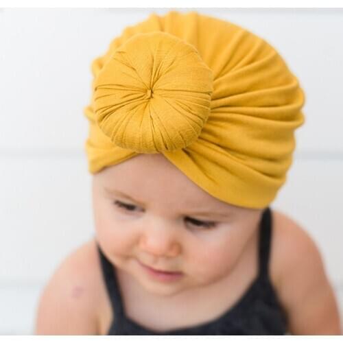 Sweet Candy Multicolor Baby Girl Toddler Turban Cap Elastic Beanie Hats Headwear Infant Newborns Photo Props Birthday Gifts
