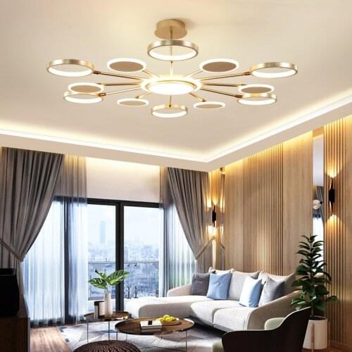 New Living Room Ceiling Chandelier Modern Atmosphere Nordic Lamps Light Luxury Bedroom Restaurant Net Red Molecular Lamp