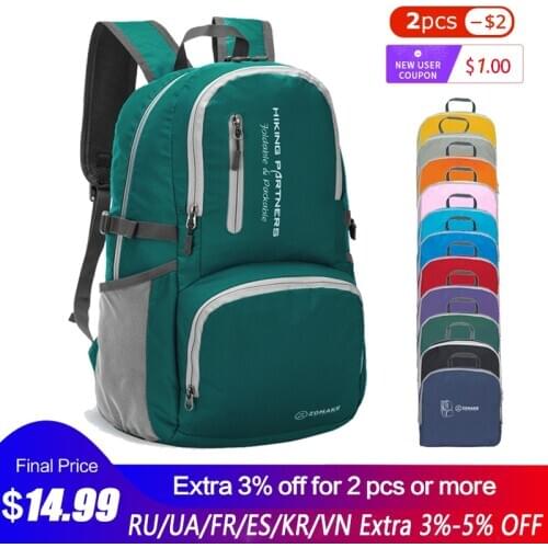 30L Men Women Climbing Bag Outdoor Fishing Bags Waterproof Travel Trekking Backpack Hiking Camping Rucksack Sports Gym Bags