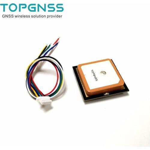 TTL UART GPS Modue GN-801 GPS GLONASS dual mode M8n GNSS Module Antenna Receiver , built-in FLASH,NMEA0183 FW3.01 TOPGNSS