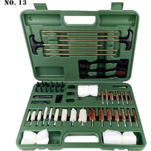 Universal Tactical Gun Cleaning Kit Professional Hunting Rifle Gun Cleaning Brush Firearm Cleaning Tool Kit with Box Tool Parts