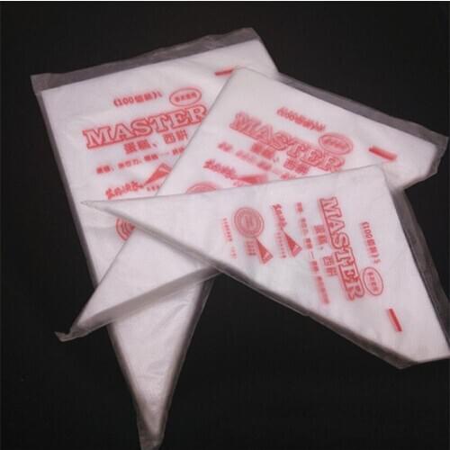 100Pcs Pack Pastry Bag S/M/L Size Disposable Piping Bag Icing Fondant Cake Cream Decorating Pastry Tip Tool Cake Cookie Decor
