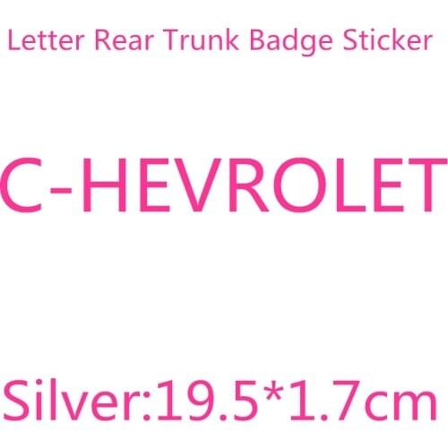 1X 3D ABS for Cruze Aveo Silverado MALIBU CAPTIVA Camaro Car letter rear trunk Badge Sticker Logo Decals car styling