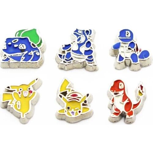 20Pcs/Lot Dinosaur Alloy Floating Charms Hand-made DIY for Glass Lockets