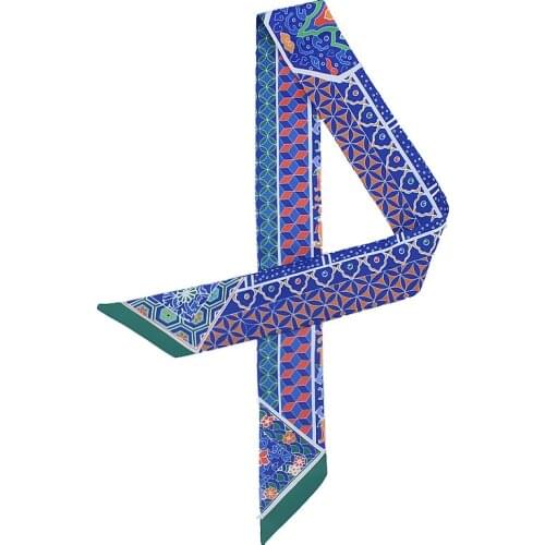 Fashion Bag Scarf Ladies Small Silk Scarf Shirt Shawl Tie Luxury Hair Band Designer Brand Bag Handle Ribbon Girl Headscarf MQ24