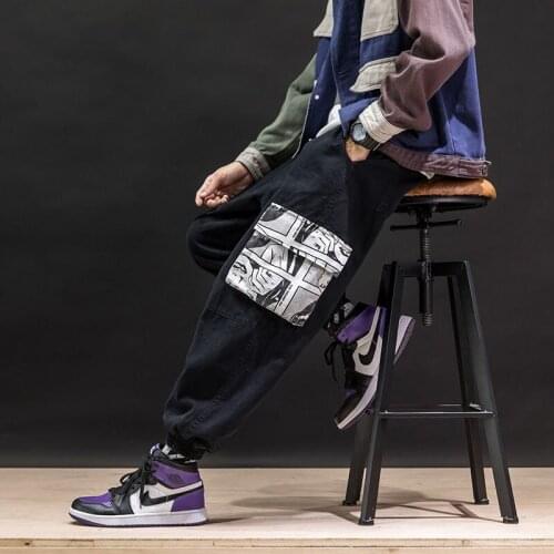 Pants Mens 2021 New Autumn Overalls Male‘s Loose Korean Version Trend Large Size Casual Pants Harlan Beam Tide Trousers Sets