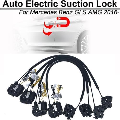 CARBAR Smart Auto Electric Suction Door Lock for Mercedes Benz GLS AMG 2016- Soft Close Door Super Silence Car Vehicle Door