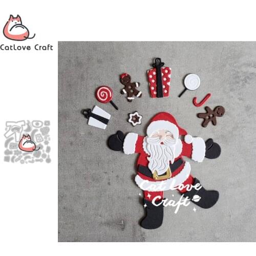 Catlove Christmas Santa Claus Metal Cutting Dies Scrapbooking Stencil Die Cuts Card Making DIY Craft Embossing New Dies For 2020