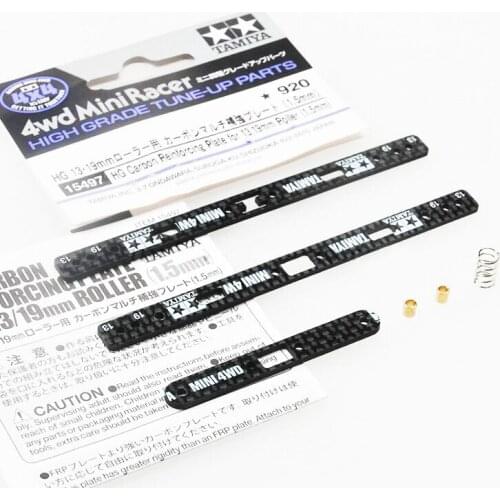 CNC Front Roller Stay With Spring 15497 HG Carbon Sliding Damper Front Plate Spare Parts For Tamiya Mini 4WD Racing Car Model