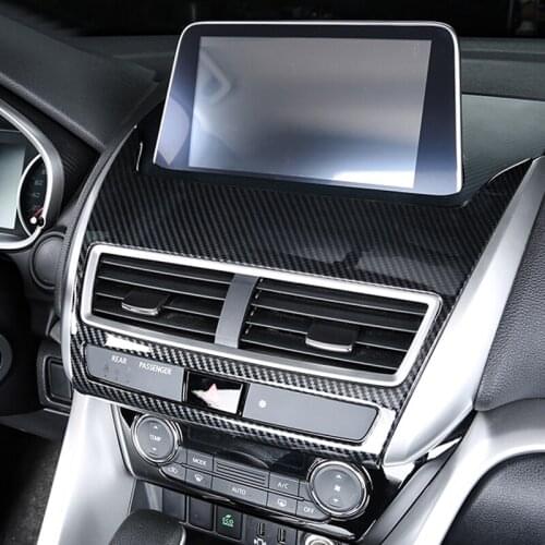 For Mitsubishi Eclipse Cross 2018 2019 2020 accessories ABS Plastic Interior Dashboard Middle Console Air Vent Panel Cover Trim