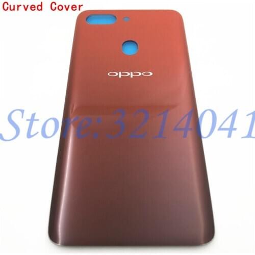 For OPPO R15 New Straight /Curved Screen Glass Battery Back Rear Cover Door Housing Replacement Parts