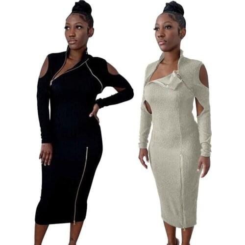 KEXU Fashionable Knitted Dresses