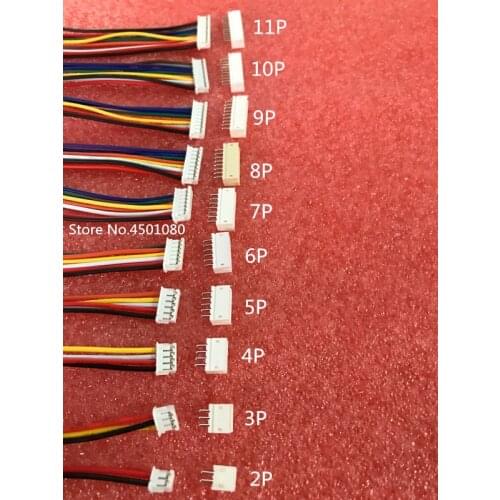 10 SETS Mini Micro ZH 1.5 2/3/4/5/6/7/8/9/10 Pin JST Connector with 100mm length Wires Cables