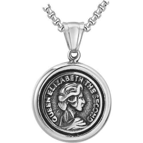 Personality Retro Islamic Virgin Titanium Pendant Necklace Fashion Men Womens Accessories Gifts Religious Jewelry