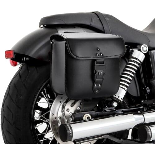 Motorcycle Saddlebags PU Leather Universal For Sportster XL 883 XL1200 For Vespa For Racing Race For Suzuki Intruder vs400