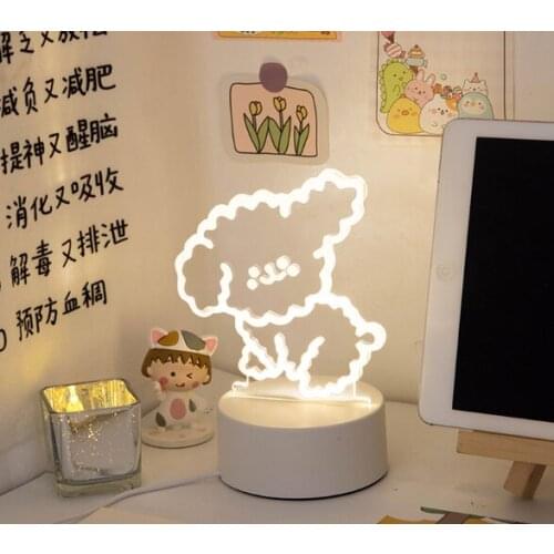 Cartoon tabletop decoration lighting two in one small night lamp J03