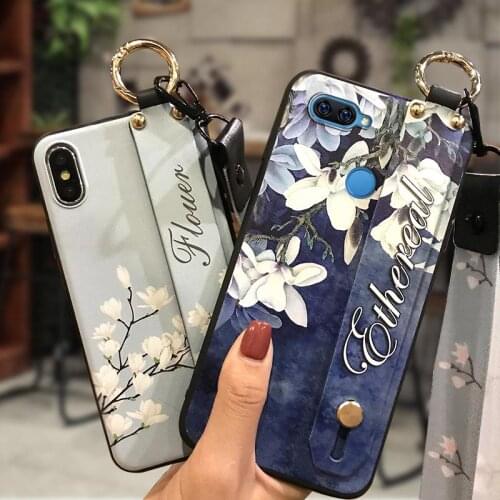 Soft Case Durable Phone Case For OPPO A12/A11K/A12S Wrist Strap For Woman Dirt-resistant Back Cover
