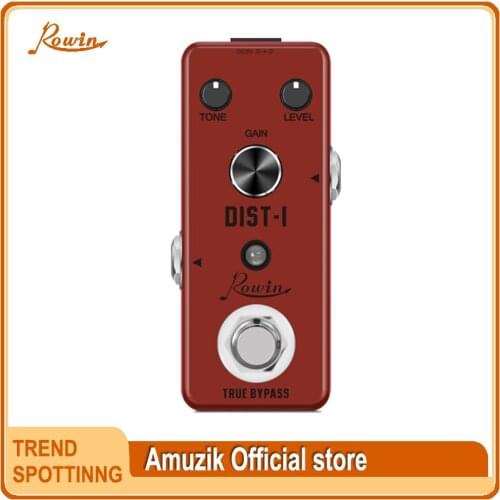 Rowin LEF-301A Guitar Distortion Pedal Realistic Vintage British Amplifer Dist Pedals High Gain Distortion Effect