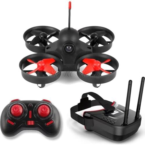 RTF Micro FPV RC Racing Quadcopter Drone With 5.8G 25mW 40CH 800TVL Camera / 3inch FPV Goggles VR Headset 1200mah Battery RC Toy