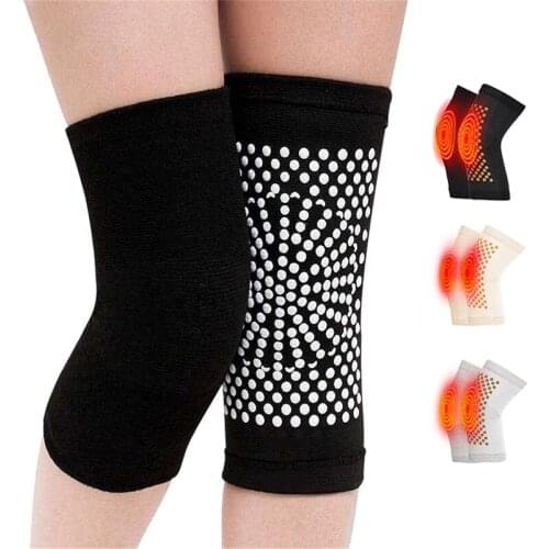 1 Pair Self Heating wormwood Knee Pads Knee Brace Warm for Arthritis Joint Pain Relief and Injury Recovery Belt Knee Massager