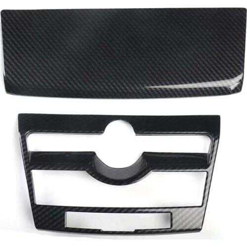 Carbon Fiber Style Car Dashboard Central Console Decoration Cover Frame Trim For Lexus NX 2015-2019 ABS Car Styling