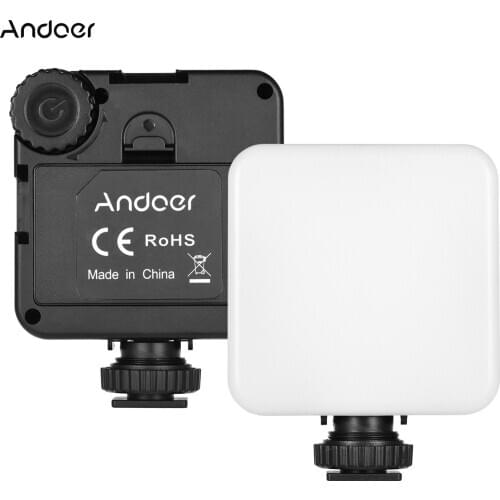Andoer KM-72B Mini LED Video Light RGB Color Multifunctional LED On-Camera Fill-in Light for Canon Nikon Sony Cameas