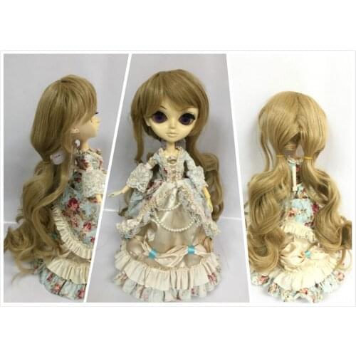 Tang kou doll Wig (blond curly ) suitable for 1/4 doll, BB girl ,58cm BJD doll